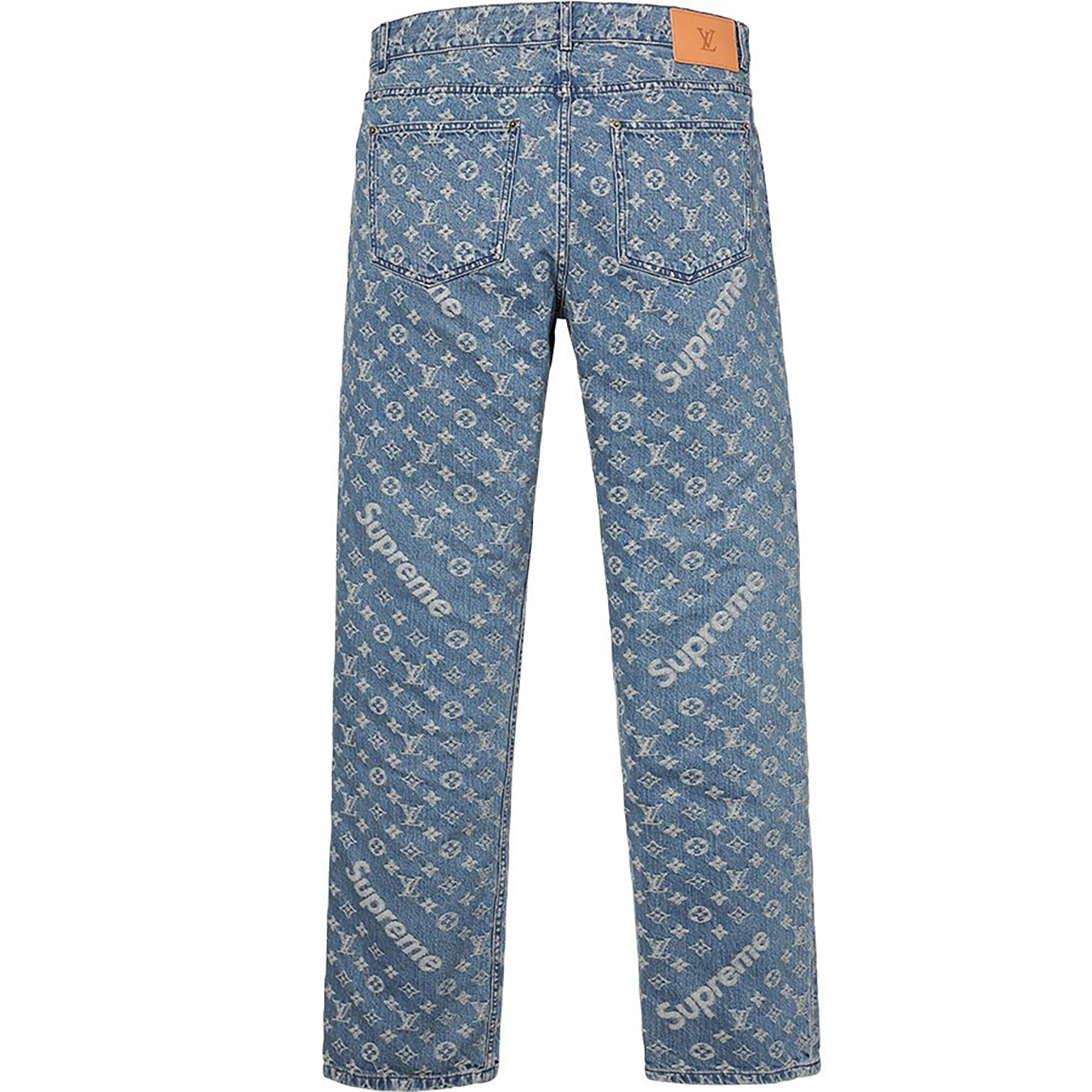 Louis Vuitton/Supreme Jacquard Denim 5-Pocket Jean view 2